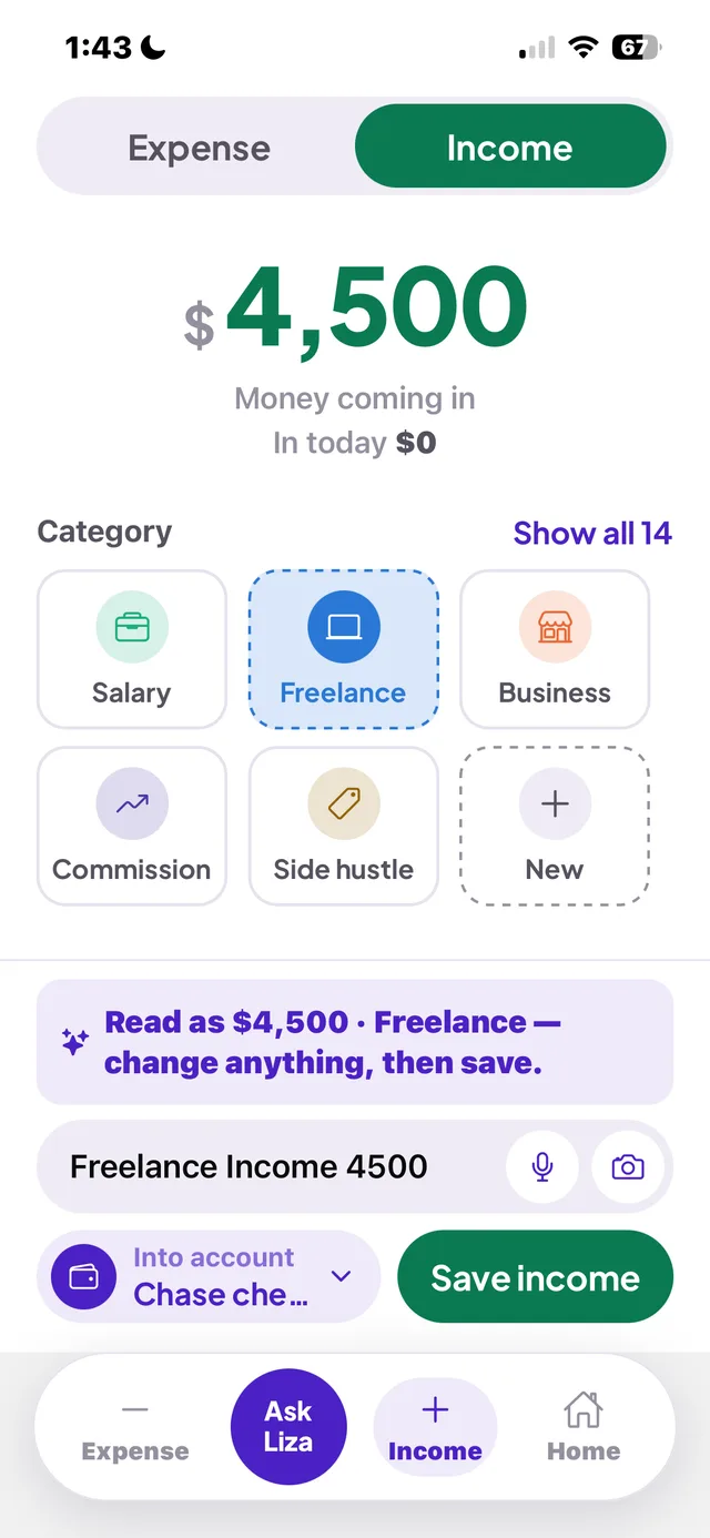 Logging income
